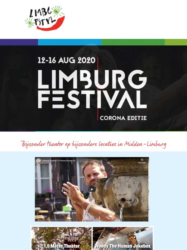 Limburg Festival 2020 wordt corona-editie